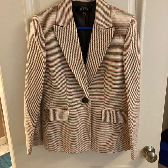 Kasper striped blazer with matching shell - Picture 4 of 13
